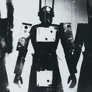 Panelhorizon style, Midjourney V6.1: concept art character design of retropunk steam knight