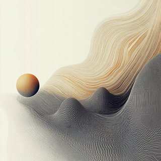 Topiarchroma style, Midjourney V6.1: abstract 3D render