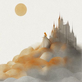 Topiarchroma style, Midjourney V6.1: retro fairy-tale illustration