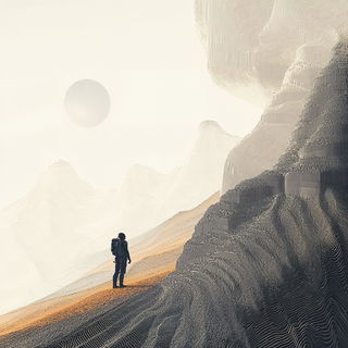 Topiarchroma style, Midjourney V6.1: cinematic shot from sci-fi movie