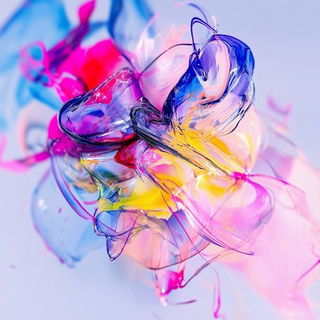 Chromalithocopy style, Midjourney V6.1: abstract 3D render