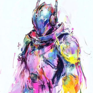 Chromalithocopy style, Midjourney V6.1: concept art character design of retropunk steam knight