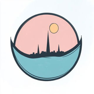 Gravure Megalithics style, Midjourney V6.1: bold minimalist logo design for Istanbul city municipal services