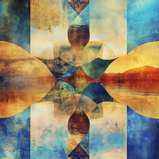 Marbleflux style, Midjourney V6.1: creative pattern composition