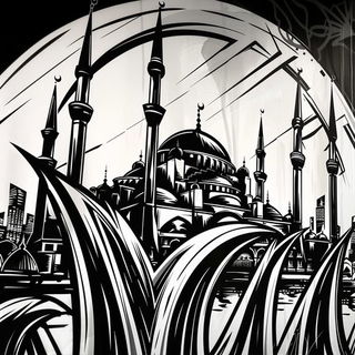 Threshold Mile style, Midjourney V6.1: bold minimalist logo design for Istanbul city municipal services