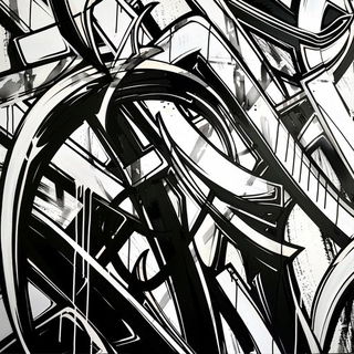 Threshold Mile style, Midjourney V6.1: typographic composition with large letters