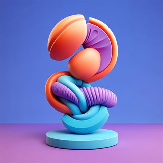 Crimsonscrape style, Midjourney V6.1: abstract 3D render