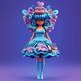 Crimsonscrape style, Midjourney V6.1: haute-couture fashion outfit
