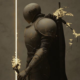 Starhusk Migration style, Midjourney V6.1: concept art character design of retropunk steam knight