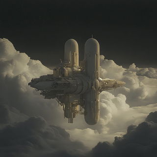 Starhusk Migration style, Midjourney V6.1: cinematic shot from sci-fi movie