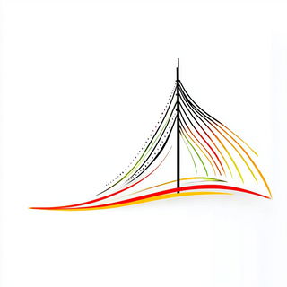 Orbital Garden style, Midjourney V6.1: bold minimalist logo design for Istanbul city municipal services