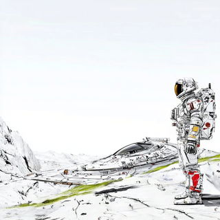 Orbital Garden style, Midjourney V6.1: cinematic shot from sci-fi movie