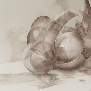 Kaleidoscript style, Midjourney V6.1: abstract 3D render