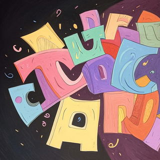Vampiric Strata style, Midjourney V6.1: typographic composition with large letters