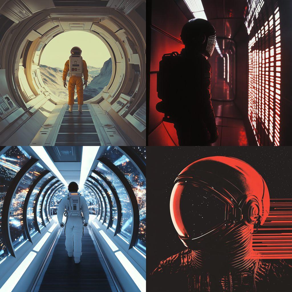 2001: A Space Odyssey style, Midjourney V6.1, render 1 of 4