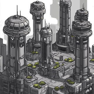 Pagodacrimson style, Midjourney V6.1: megacity with futuristic bioarchitecture