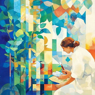 Acid Noir Figuration style, Midjourney V6.1: editorial illustration for popular scientific magazine cover