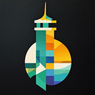 Acid Noir Figuration style, Midjourney V6.1: bold minimalist logo design for Istanbul city municipal services