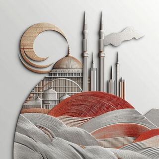Cardboard Cosmography style, Midjourney V6.1: bold minimalist logo design for Istanbul city municipal services