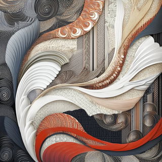 Cardboard Cosmography style, Midjourney V6.1: creative pattern composition