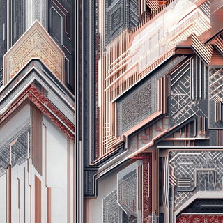 Cardboard Cosmography style, Midjourney V6.1: technical infrastructure blueprint schematics