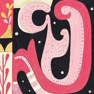 Chiaroflora style, Midjourney V6.1: typographic composition with large letters