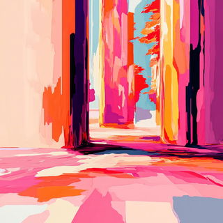Washpuppet Narratives style, Midjourney V6.1: abstract 3D render