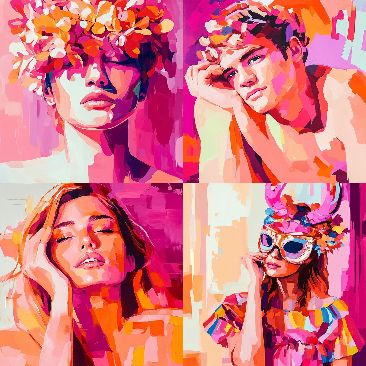 Washpuppet Narratives style, Midjourney V6.1, render 1 of 4