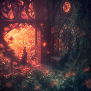 Gogglegrin style, Midjourney V6.1: retro fairy-tale illustration