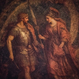 Gogglegrin style, Midjourney V6.1: classical 18th-century oil painting