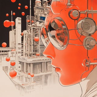 Chasmstorybook style, Midjourney V6.1: editorial illustration for popular scientific magazine cover