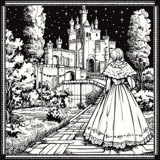 Verdantomontage style, Midjourney V6.1: retro fairy-tale illustration