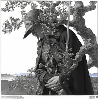 Serigraphyl style, Midjourney V6.1: black-and-white manga comic strip