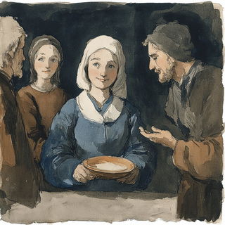 Sunburstomanga style, Midjourney V6.1: classical 18th-century oil painting