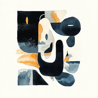 Sunburstomanga style, Midjourney V6.1: typographic composition with large letters