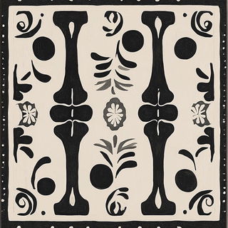 Neonmetallurgy style, Midjourney V6.1: creative pattern composition