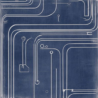 Neonmetallurgy style, Midjourney V6.1: technical infrastructure blueprint schematics
