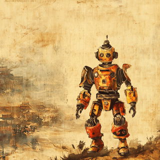 House of Aerocurve style, Midjourney V6.1: concept art character design of retropunk steam knight
