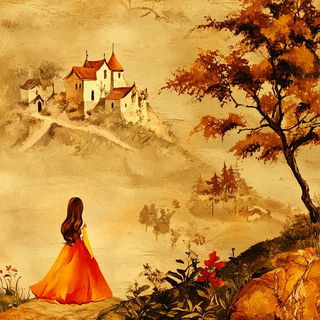 House of Aerocurve style, Midjourney V6.1: retro fairy-tale illustration