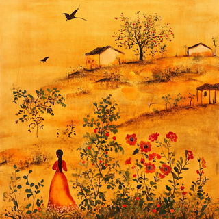 House of Aerocurve style, Midjourney V6.1: traditional folk art