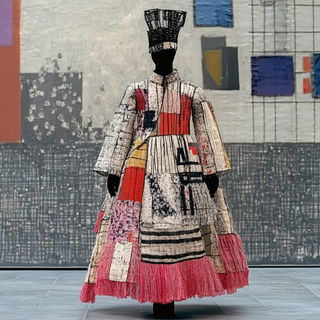 Lanternbastion style, Midjourney V6.1: haute-couture fashion outfit