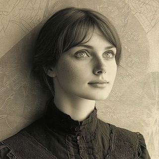 Ophidermask style, Midjourney V6.1: photographic portrait of female protagonist