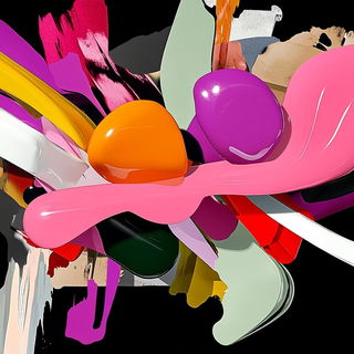 Armature Baroque style, Midjourney V6.1: abstract 3D render