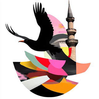 Armature Baroque style, Midjourney V6.1: bold minimalist logo design for Istanbul city municipal services