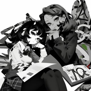 Armature Baroque style, Midjourney V6.1: black-and-white manga comic strip