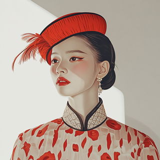 Titanic Gloombrush style, Midjourney V6.1: haute-couture fashion outfit
