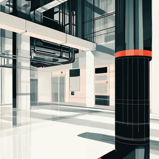 Titanic Gloombrush style, Midjourney V6.1: technical infrastructure blueprint schematics