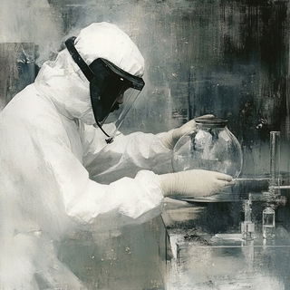 Chromacairn style, Midjourney V6.1: editorial illustration for popular scientific magazine cover