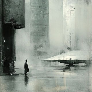 Chromacairn style, Midjourney V6.1: cinematic shot from sci-fi movie