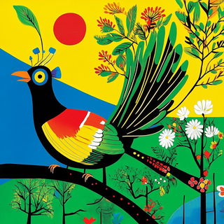 Enamelwave style, Midjourney V6.1: traditional folk art